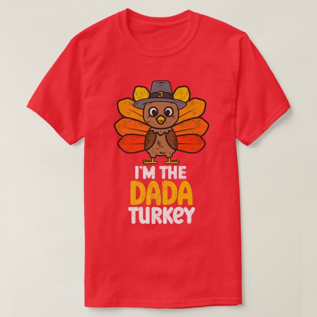 Im Dada Turkiet Happy thanksgiving 2022 hösten T Shirt (Design framsida)