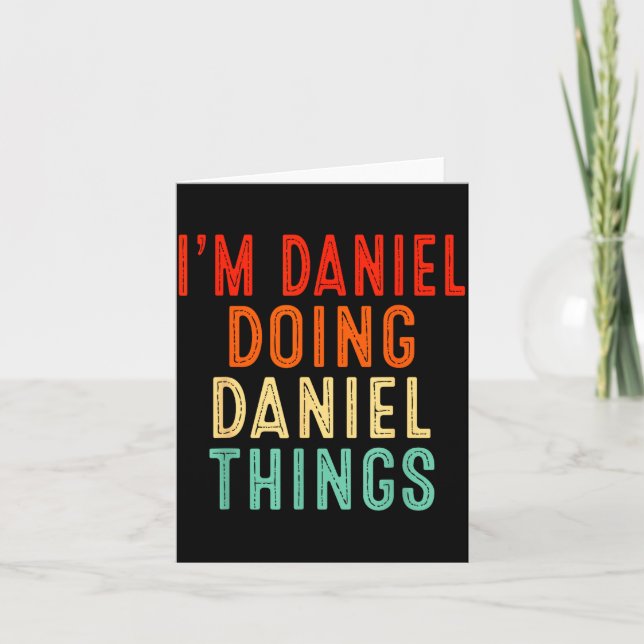 I'm Daniel Doing Daniel Things Funny Christmas Ide Kort (Framsida)