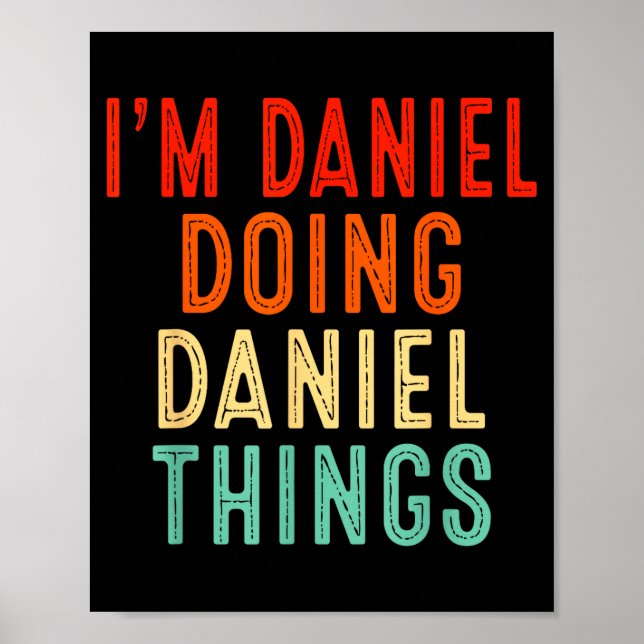 I'm Daniel Doing Daniel Things Funny Christmas Ide Poster (Framsidan)