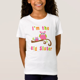 Im de gulliga rosa ugglorna för storasyster t shirt