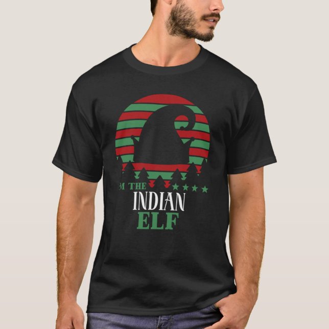 Im Den indiska Elf Matching jul Classic T-Shi T Shirt (Framsida)