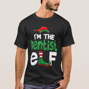 Im dentist Elf-julfamiljen Matching PJ Te T Shirt