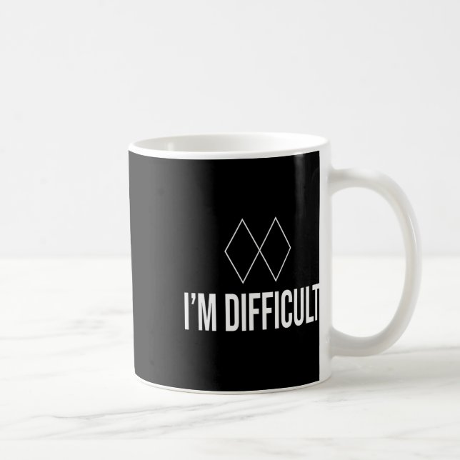 Im Difficult Black Diamond Kids Mens And Womens Sk Kaffemugg (Höger)