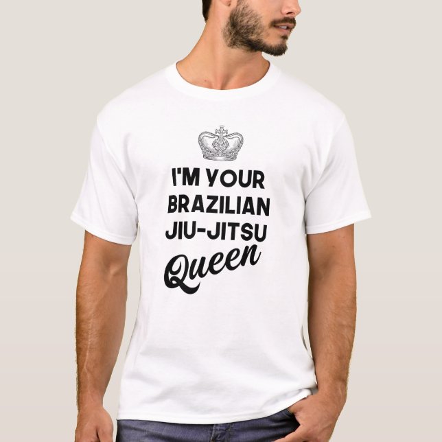 Im Din brasilianska Jiu Jitsu Queen T Shirt (Framsida)