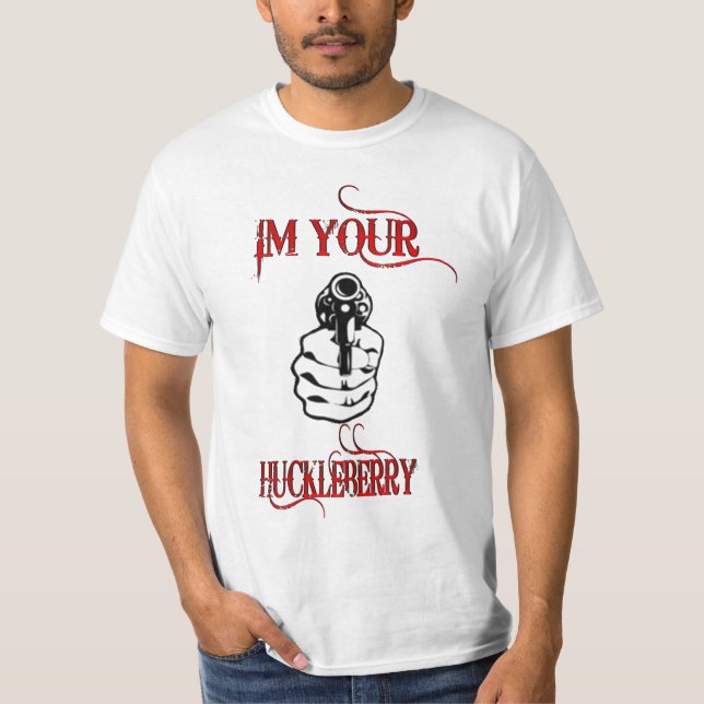 IM DIN HUCKLEBERRY T SHIRT (Framsida)