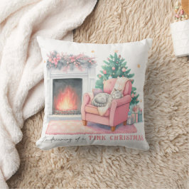 I'm Dreaming of a Pink Christmas Throw Pillow Kudde