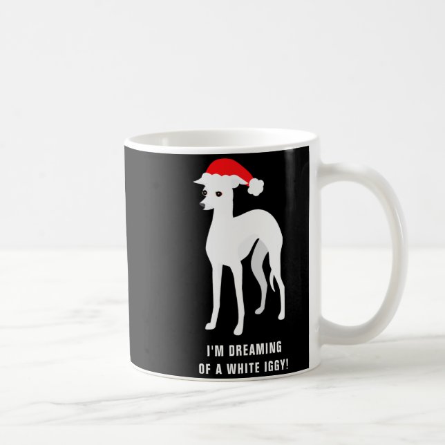 Im Dreaming Of A White Iggy Christmas  Kaffemugg (Höger)