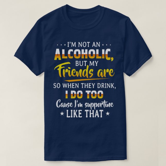 Im ej alkoholhaltig t shirt (Design framsida)
