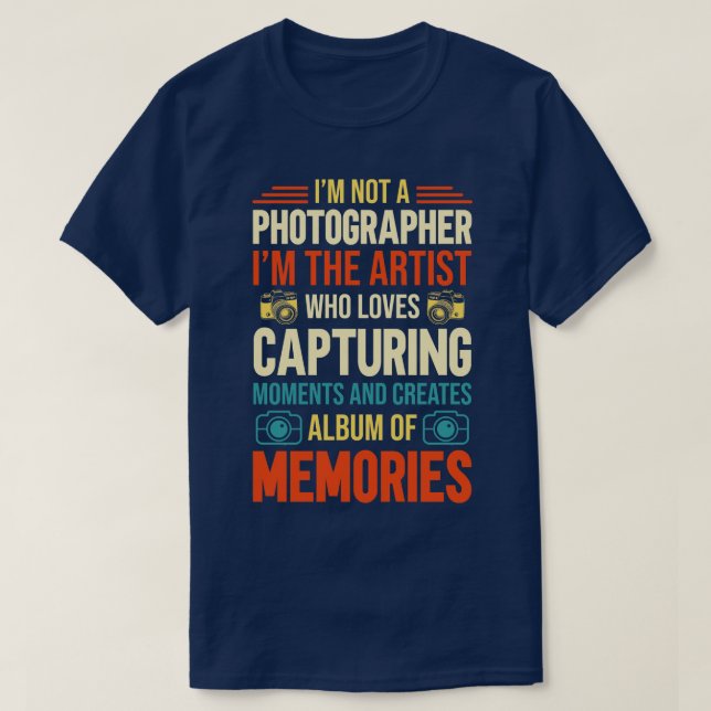 Im ej en fotograf t shirt (Design framsida)