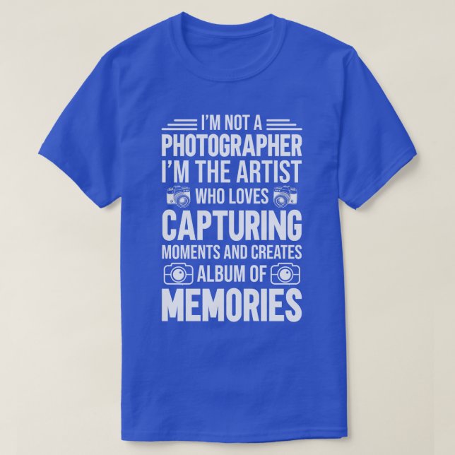 Im ej en fotograf t shirt (Design framsida)