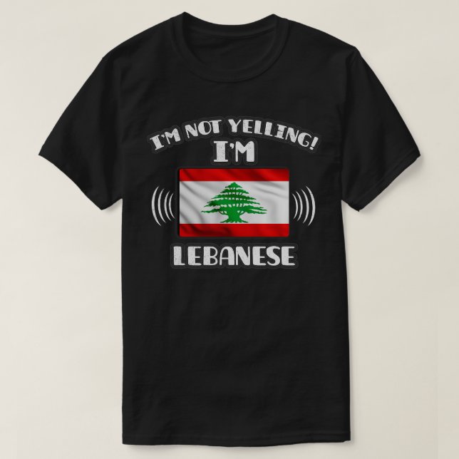 Im ej Yelling Im Libanese Gift for Libanese with T Shirt (Design framsida)