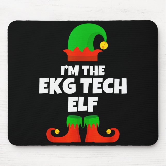 I'm Ekg Tech Elf Family Pajama Christmas Electroca Musmatta (Framsidan)