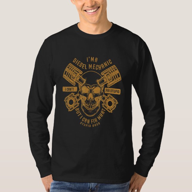 Im en dieselmekanism för automatisk mekanik t shirt (Framsida)