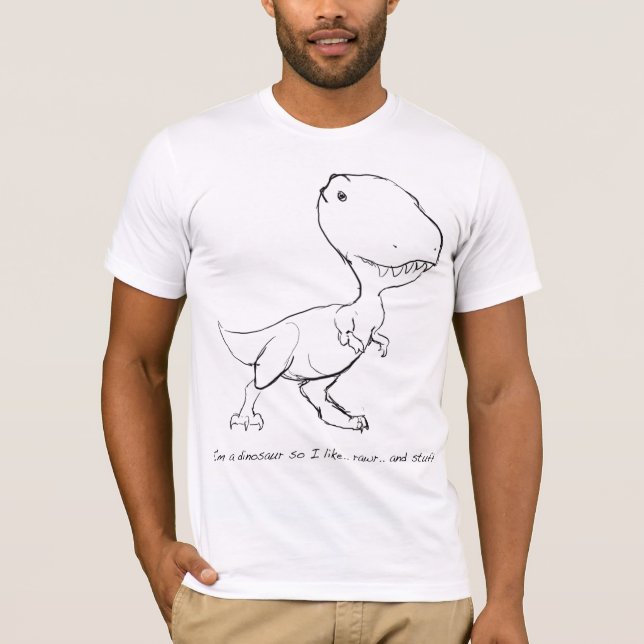 Im en Dinosaur Tee (Framsida)