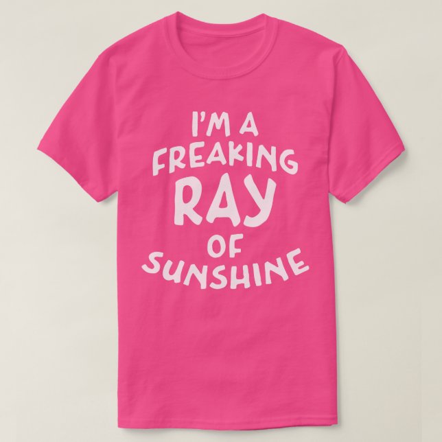 Im en frys av solskvit text t shirt (Design framsida)