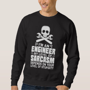Im en ingenjör Engener Ingenjör Bra vid Math Lång Ärmad Tröja