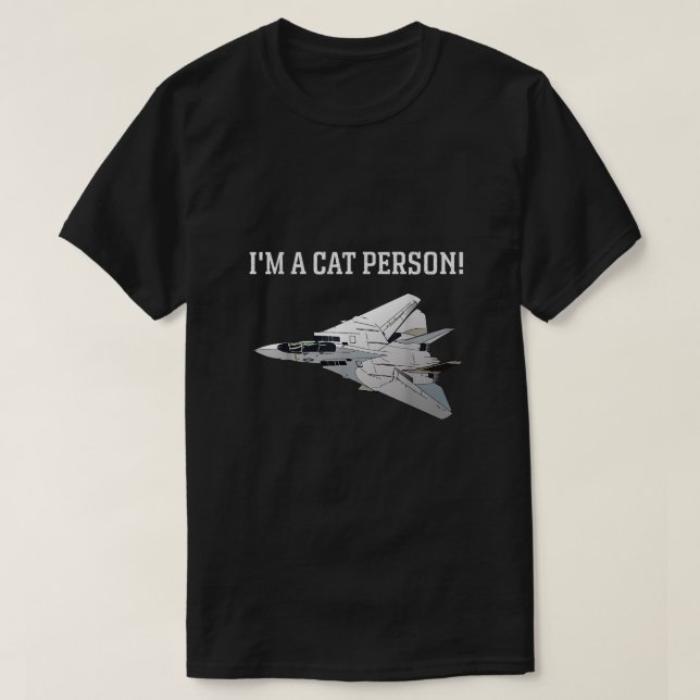 im en kattperson, f14 tomcat t shirt (Design framsida)