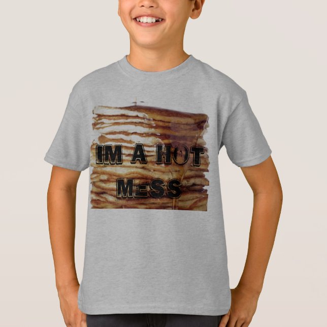 im en oreda pannkakat-skjorta för hett tee shirt (Framsida)