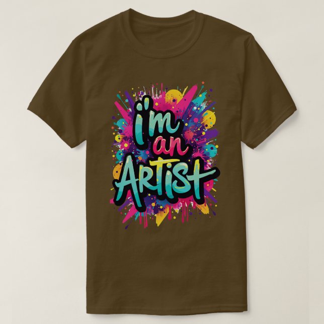 im en söt graffiti-text t shirt (Design framsida)