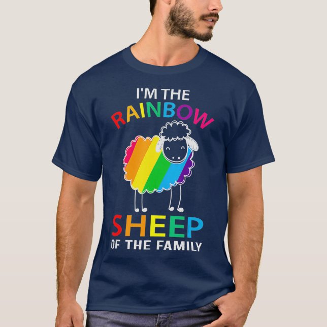 Im får av familjen Rainbow (2) T Shirt (Framsida)