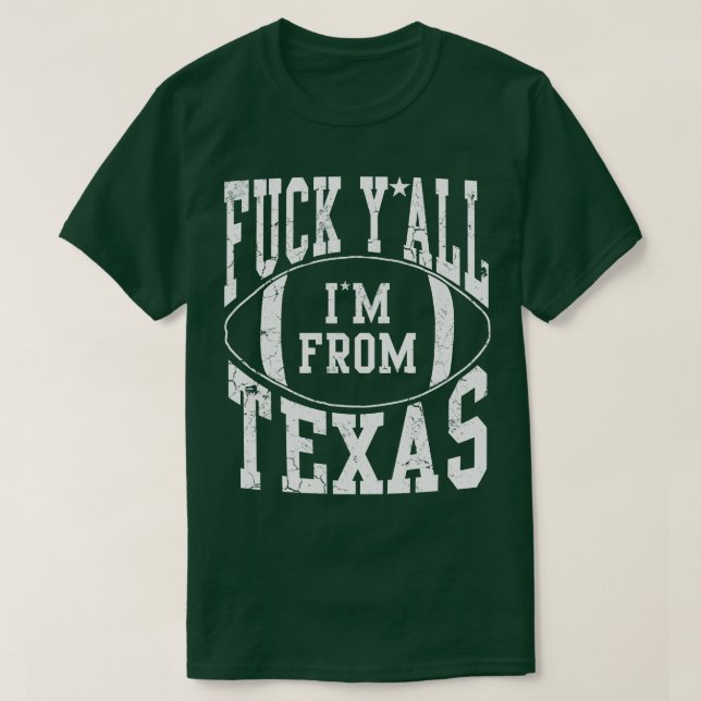 Im från Texas Sports Texan T Shirt (Design framsida)
