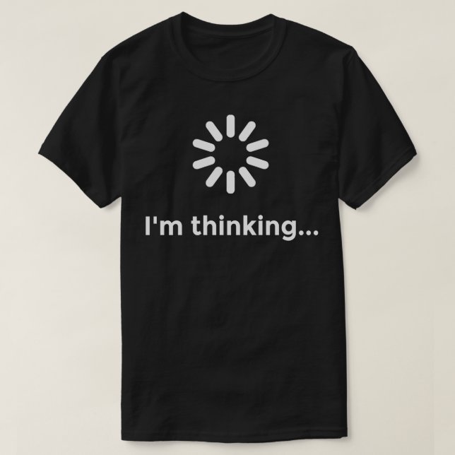 Im funderar på Geek Nerd Computer Techie T Shirt (Design framsida)