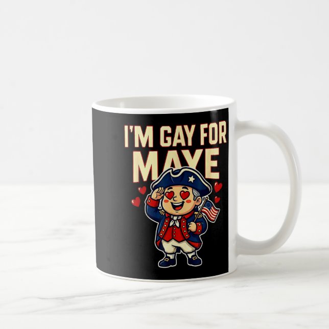 I'm Gay For Maye Funny Hearts  Kaffemugg (Höger)