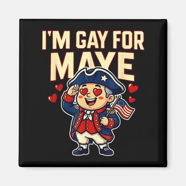 I'm Gay For Maye Funny Hearts  Magnet (Framsidan)