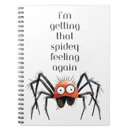 i'm getting that spidey feeling again  anteckningsbok