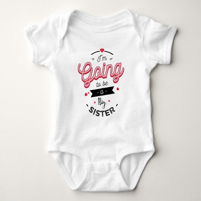 I'm going to be a big sister t shirt (Framsida)