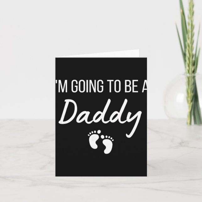 I'm Going To Be A Daddy Pregnancy Announcement New Kort (Framsida)