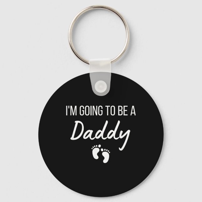 I'm Going To Be A Daddy Pregnancy Announcement New Nyckelring (Framsida)