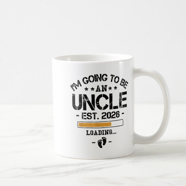 I'm Going To Be An Uncle 2026 - New Baby Announcem Kaffemugg (Höger)