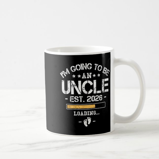 I'm Going To Be An Uncle 2026 - New Baby Announcem Kaffemugg (Höger)
