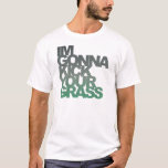 Im Gonna Kick Ditt gräs T-shirt<br><div class="desc">Lustigt tennisskjorta för att fira grässäsongen i Wimbledon. Jag ska sparka ditt gräs</div>