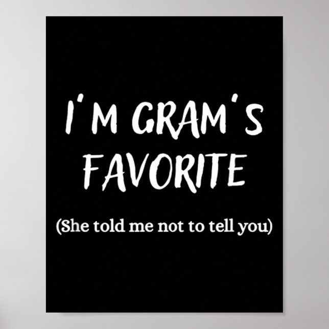 I'm Gram's Favorite -  Poster (Framsidan)