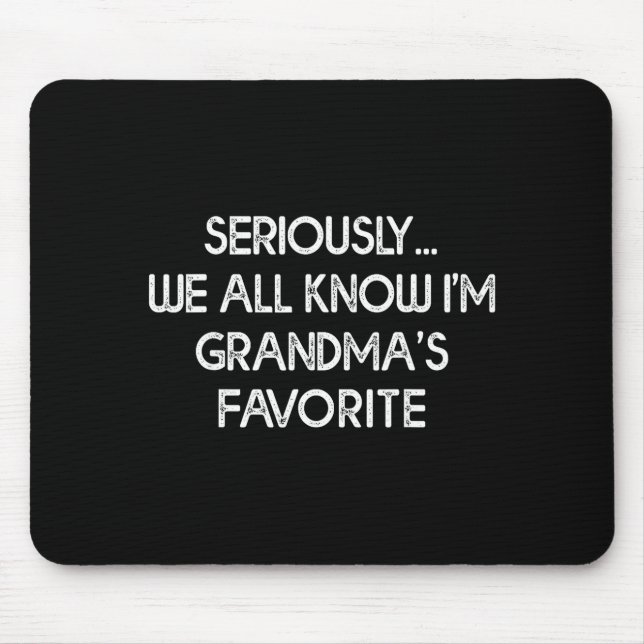 I'm Grandma's Favorite Grandson Granddaughter Humo Musmatta (Framsidan)
