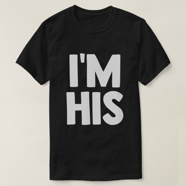 Im Hans Shirt Hes Mine Matching Par Shirt Gay L T (Design framsida)