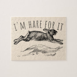 I'm Hare For It Punny Bunny Encouraging Pussel
