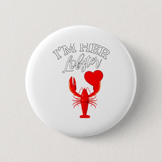 Im Her Lobster Heart Couple Matching Gift Valentin Knapp (Framsida)