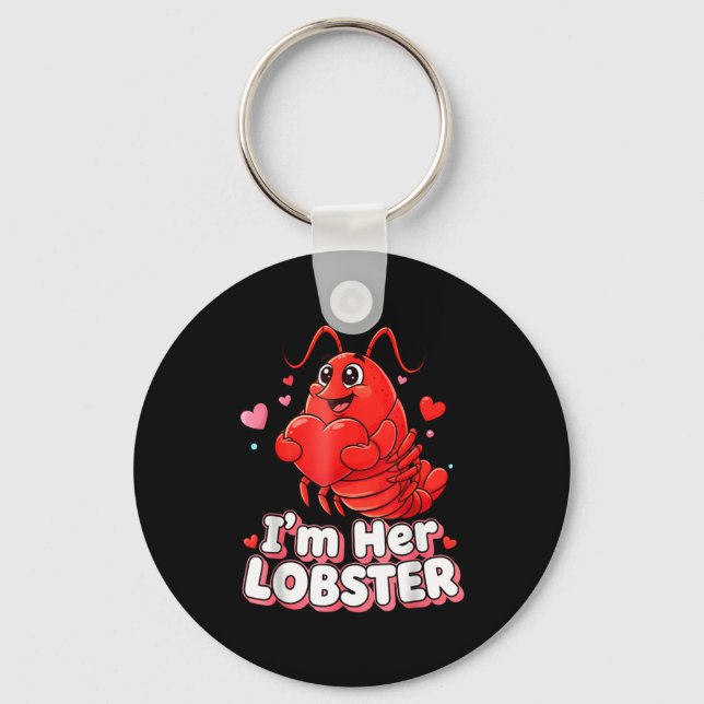 I'm Her Lobster Matching Couple Valentine's Day Wo Nyckelring (Framsida)