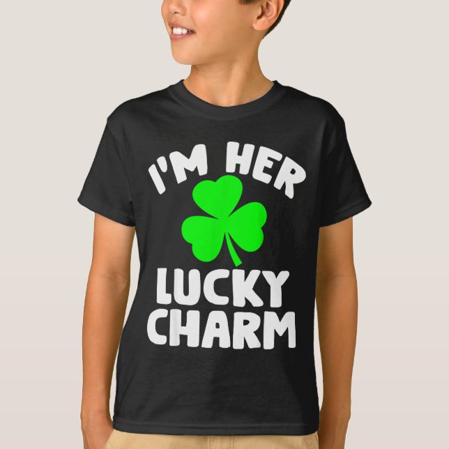 I'm Her Lucky Charm Funny Couples St Patrick's Day T Shirt (Framsida)