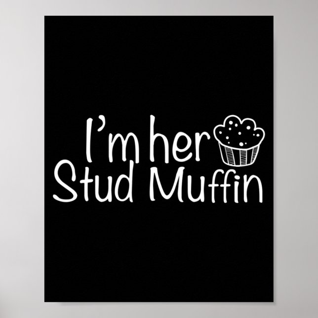 Im Her Stud Muffin Funny Couples Valentine Day App Poster (Framsidan)