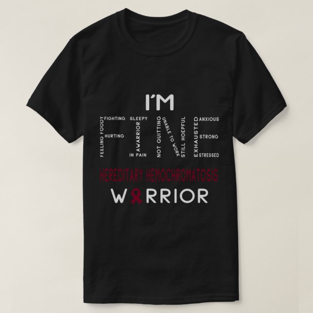 Im Hereditary Hemochromatosis Warrior Im BRA Fit T Shirt (Design framsida)
