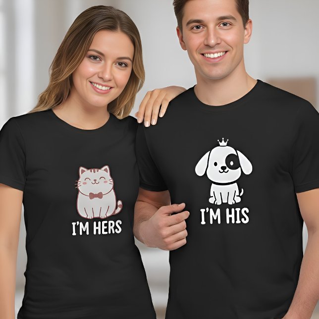 I'm His Matching Couples Cute Dog T Shirt (Skapare uppladdad)