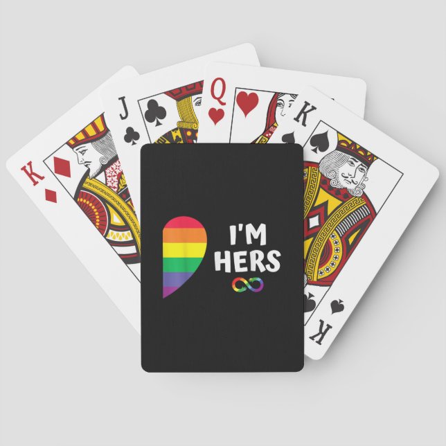 Im-hissar minmatchning för lesbisk av pride casinokort (Baksidan)