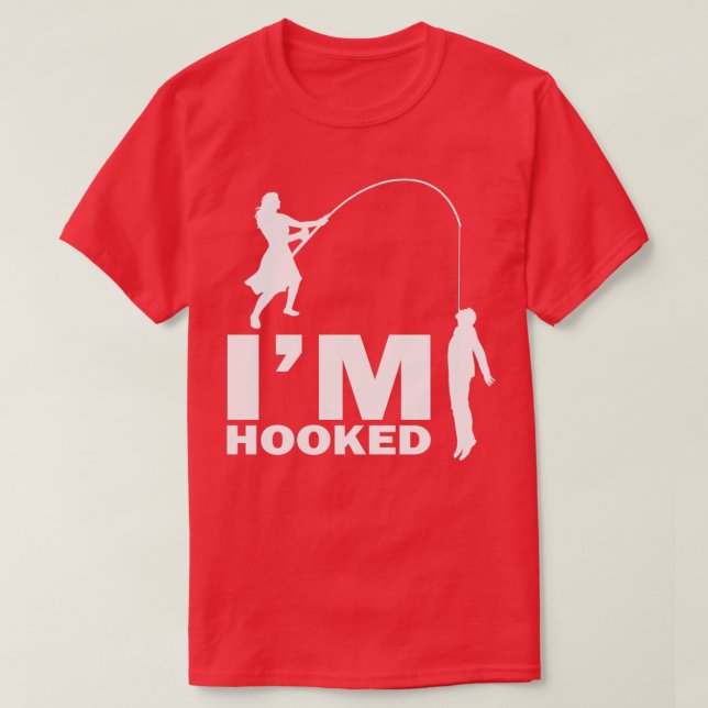 Im Hooking Funny Bachelor Party Gift T Shirt (Design framsida)