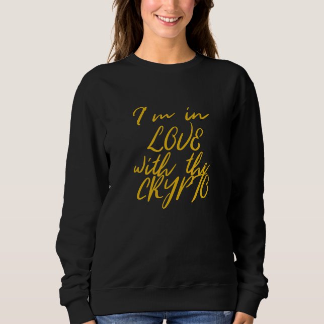 Im i Kärlek med kryptovaluta för kryptomynt i bitm T Shirt (Framsida)