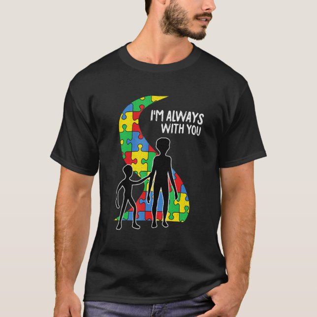 Im Immer Mit Dir Autism Alien Pappa Alien T Shirt (Framsida)