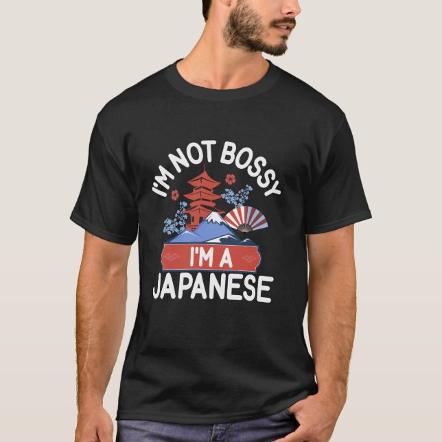 Im inte bossy im en japansk Långärmad T Shirt (Framsida)